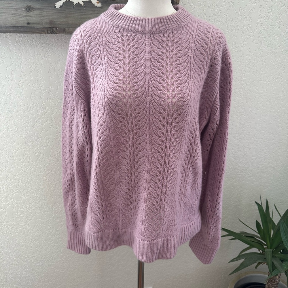 NAADAM 100% Cashmere soft cozy sweater Purple ladies size XL